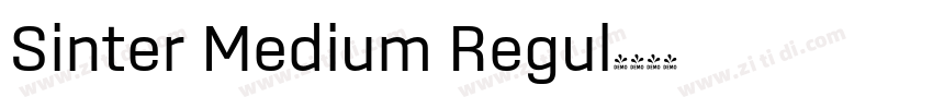 Sinter Medium Regul字体转换